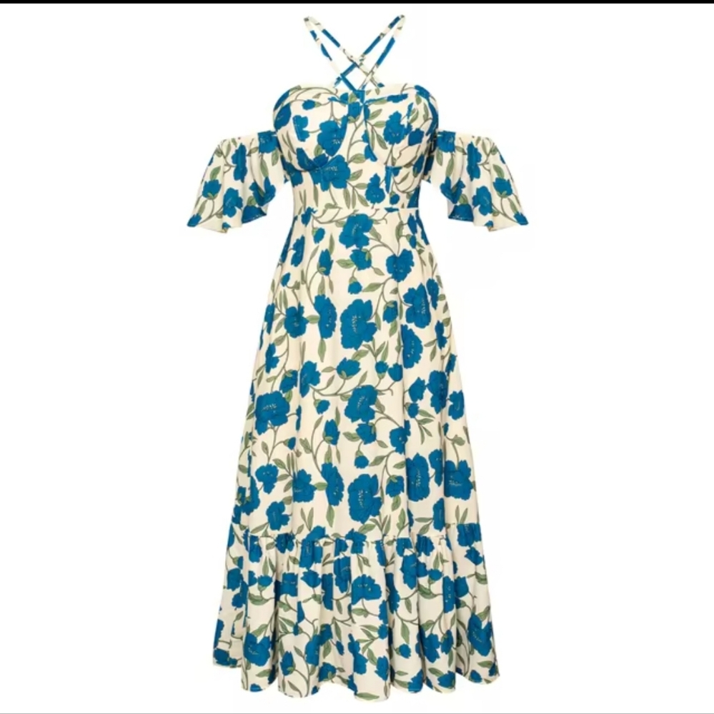 Gorgeous Floral Midi Dress